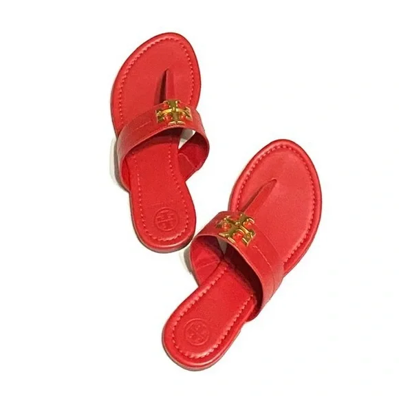 🆕 Tory Burch Leather Thong Sandals - Picture 5 of 12